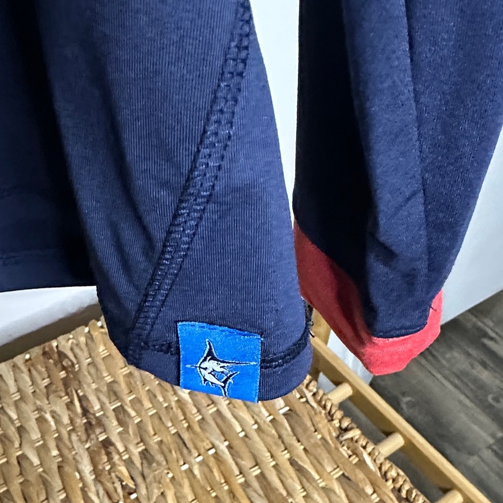 White Water Navy Blue Quarter-Zip Pullover size large - Picture 7 of 8